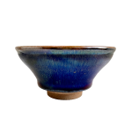 'Resembling Peacock Feathers' Tenmoku Tea Cup - Ảnh 2